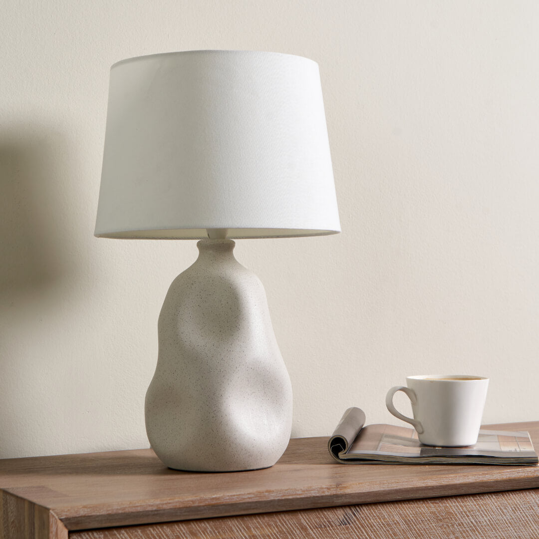 Sanders Cream Table Lamp