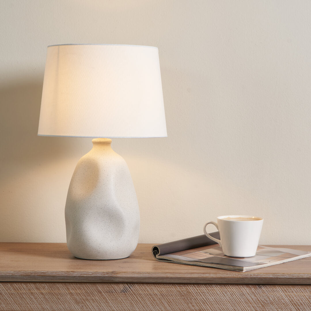Sanders Cream Table Lamp