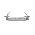 Load image into Gallery viewer, Silver Stag 3 Pillar Candle Holder
