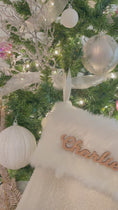 Load and play video in Gallery viewer, The Luxury Personalised Christmas Stocking
