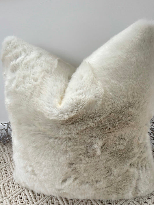The Luxury Creamy Light Grey Faux Fur