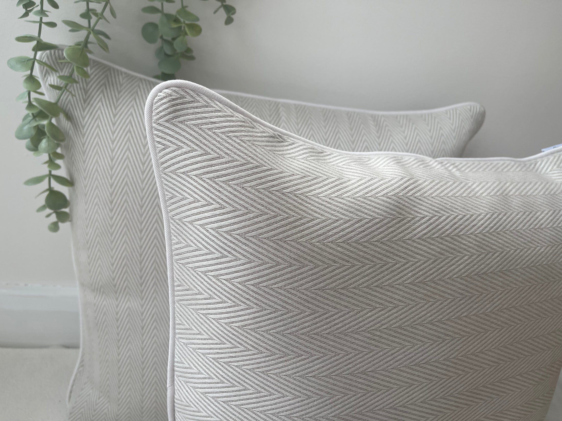 The Couture Cushion - The Outdoor Taupe Kady - Style No. 90
