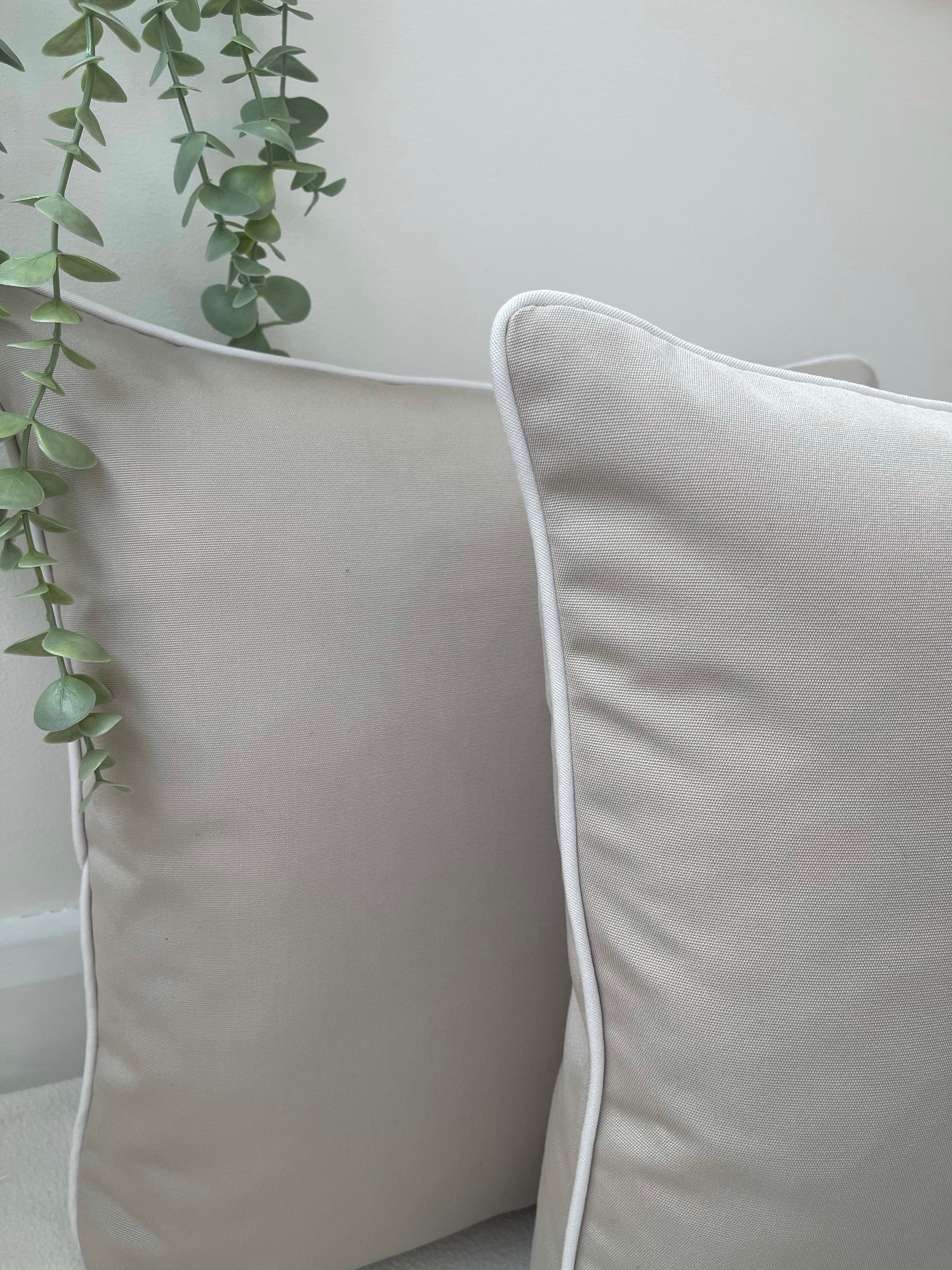 The Couture Cushion - The Outdoor Taupe McDermott - Style No. 60
