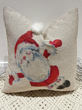 Load image into Gallery viewer, Luxury Christmas Santa Claus Cushion Faux Fur Bauble

